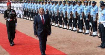 Abdel Fattah El-Sisi Egyptian President to arrive in India today.