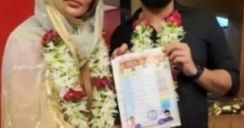 Pics of Rakhi Sawant, Adil Khan's 'court wedding' go viral