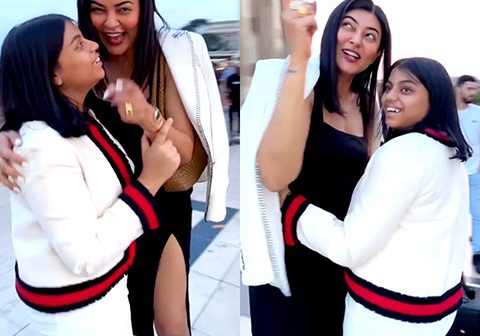 On Alisah's first trip to Paris, Sushmita and her 'shona' dance in front of Eiffel Tower